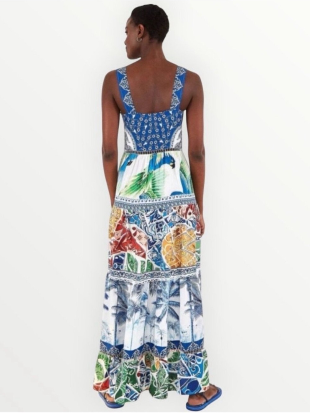 FARM Rio Valeria Tiered Maxi Dress made - Picture 2 of 8